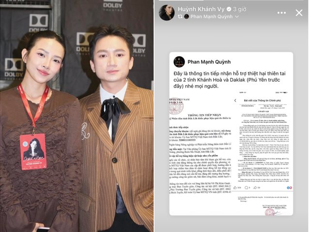 Nghệ sĩ quyên góp hàng trăm triệu đồng hỗ trợ bà con miền Trung khắc phục hậu quả lũ lụt