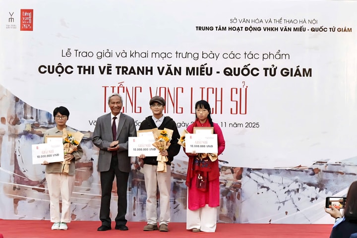 18 tác phẩm xuất sắc được trao giải tại cuộc thi vẽ “Tiếng vang lịch sử” 2025