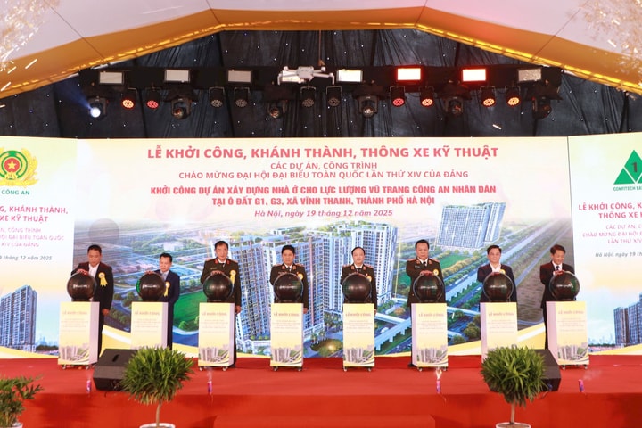 Khởi công Dự án xây dựng nhà ở cho lực lượng vũ trang CAND tại xã Vĩnh Thanh