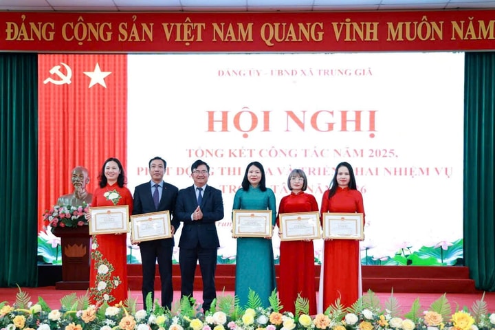 Xã Trung Giã triển khai nhiệm vụ trọng tâm, phát động phong trào thi đua năm 2026