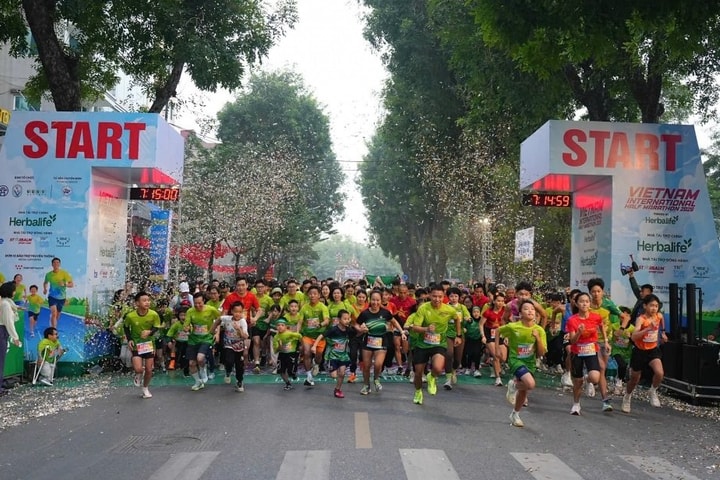 Hơn 7.000 vận động viên tham gia Giải Bán Marathon Quốc tế Việt Nam 2026