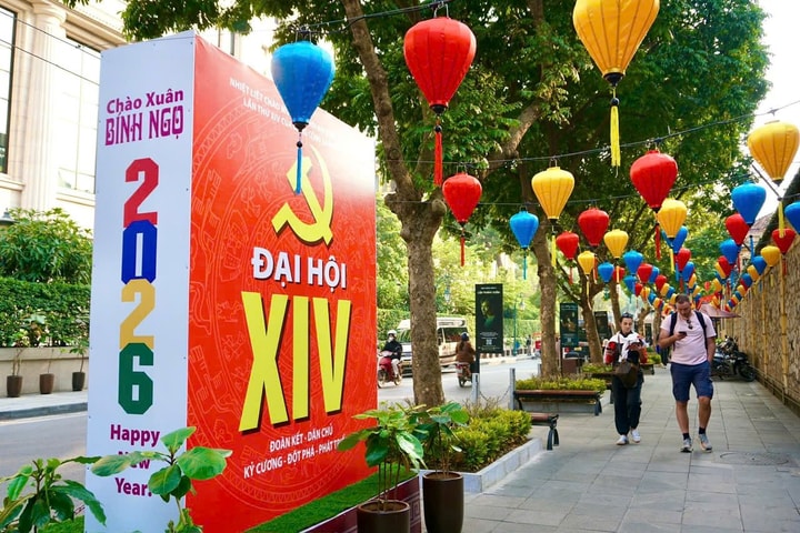 Phường Cửa Nam rực rỡ cờ hoa chào mừng Đại hội XIV của Đảng