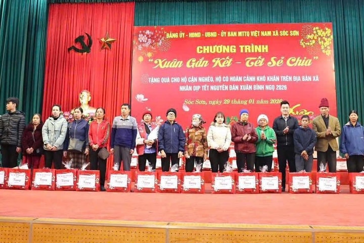 Xã Sóc Sơn chăm lo Tết cho người dân: Lan tỏa tinh thần “Xuân gắn kết, Tết sẻ chia”
