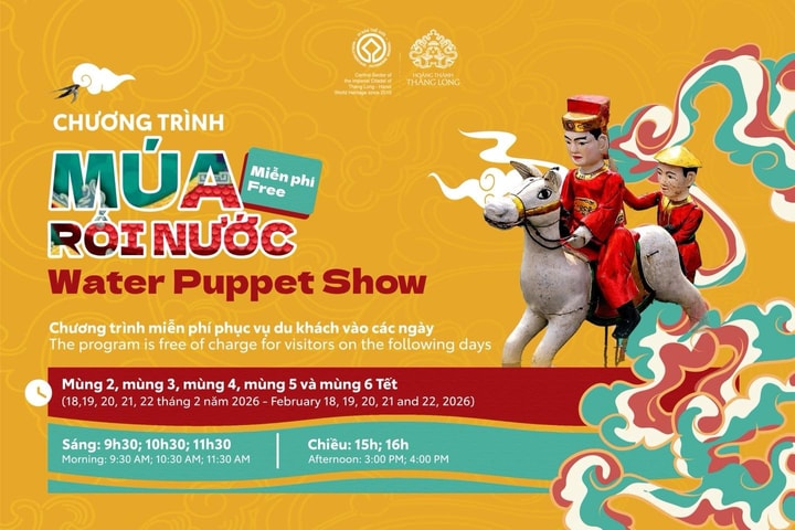 Thưởng thức miễn phí chương trình rối nước tại Hoàng thành Thăng Long