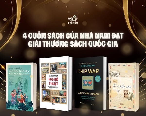 Bốn ấn phẩm của Nhã Nam được vinh danh tại Giải thưởng Sách Quốc gia lần thứ VIII