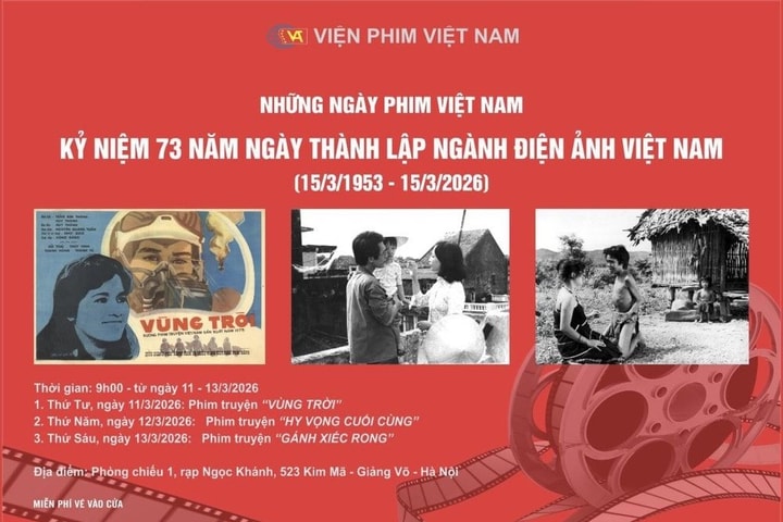 Chiếu miễn phí 3 bộ phim dịp kỷ niệm 73 năm ngành Điện ảnh Việt Nam