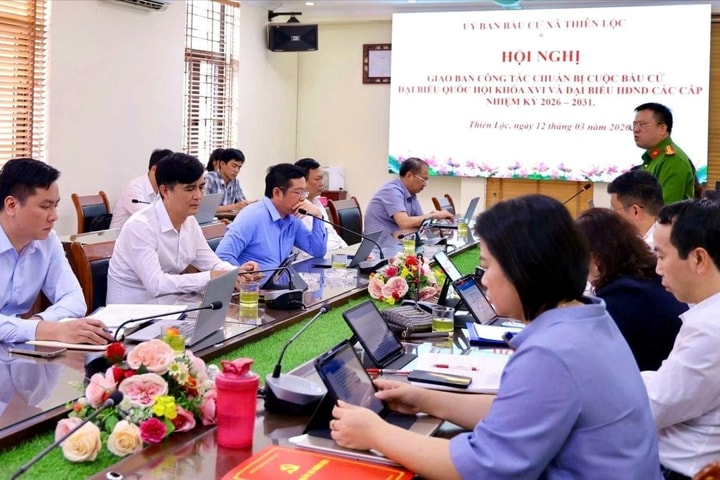 Xã Thiên Lộc đẩy mạnh công tác chuẩn bị bầu cử, bảo đảm đúng tiến độ và quy định