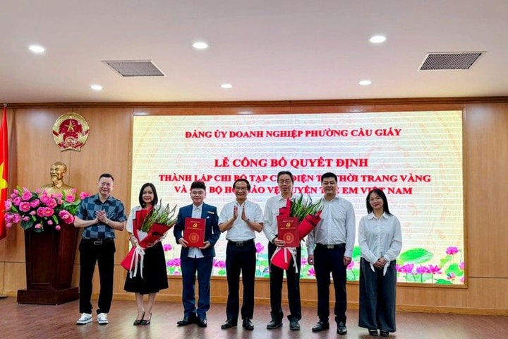Đảng ủy doanh nghiệp phường Cầu Giấy thành lập 2 Chi bộ mới và triển khai nhiệm vụ trọng tâm quý II năm 2026