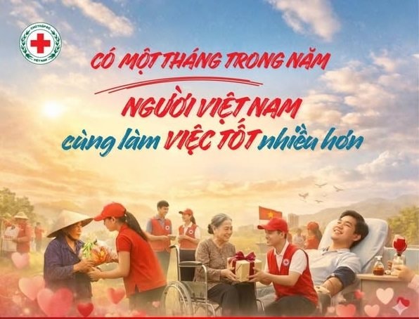 Hội Chữ thập đỏ Thành phố phát động Tháng Nhân đạo năm 2026 với chủ đề "80 năm - Hành trình nhân ái vì cộng đồng"
