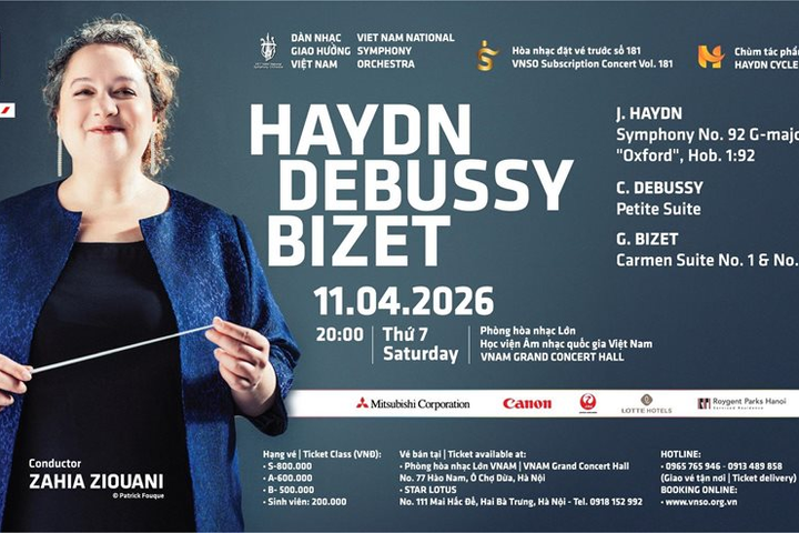 Nữ nhạc trưởng Zahia Ziouani sẽ biểu diễn tại Việt Nam cùng hai dàn nhạc hàng đầu