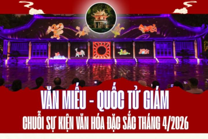 [Infographic] Văn Miếu - Quốc Tử Giám: Chuỗi hoạt động văn hóa đặc sắc tháng 4/2026