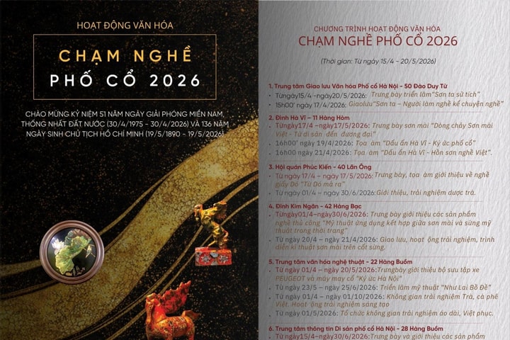 Nhiều sự kiện nghệ thuật đặc sắc sắp diễn ra tại khu vực hồ Hoàn Kiếm dịp 30/4 và 1/5