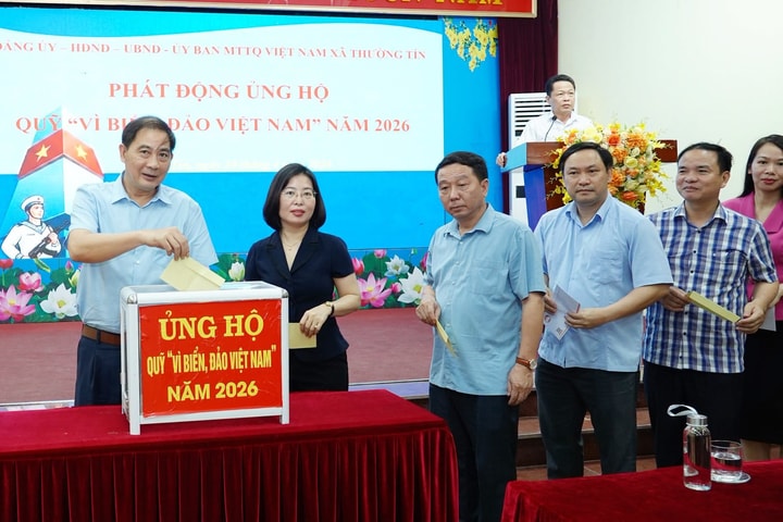 Xã Thường Tín phát động ủng hộ quỹ "Vì biển, đảo Việt Nam" năm 2026