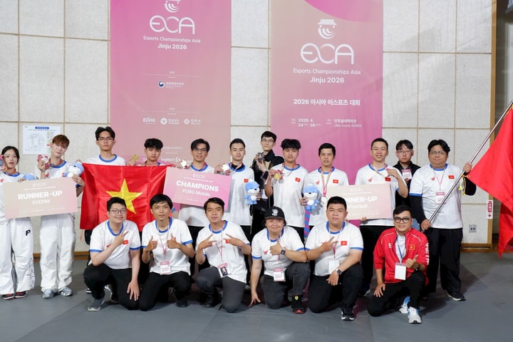 Việt Nam giành 4 huy chương tại Giải Thể thao Điện tử châu Á 2026