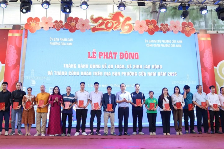 Phường Cửa Nam phát động Tháng hành động về An toàn, vệ sinh lao động và Tháng Công nhân năm 2026