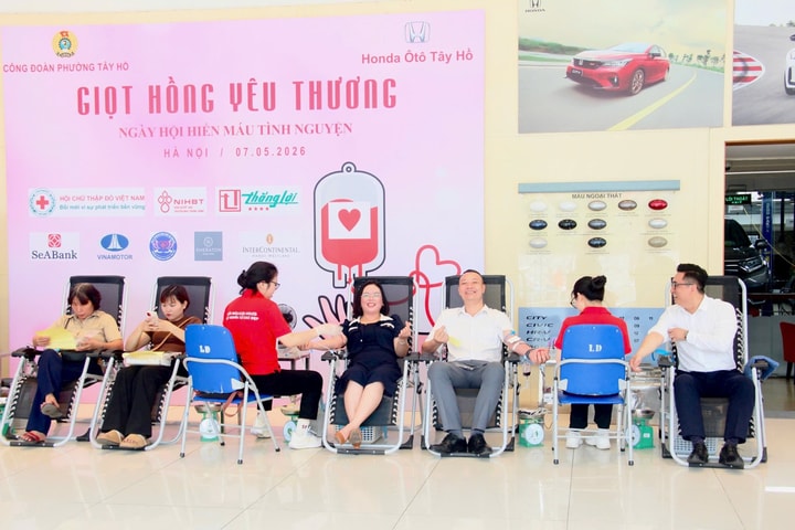 Lan tỏa phong trào hiến máu tình nguyện trong đoàn viên, người lao động tại phường Tây Hồ