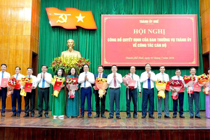 Bổ nhiệm, điều động nhiều cán bộ chủ chốt các sở ngành của TP Huế