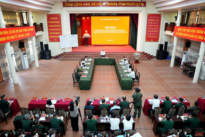 Phường Sơn Tây diễn tập tác chiến trong khu vực phòng thủ năm 2026