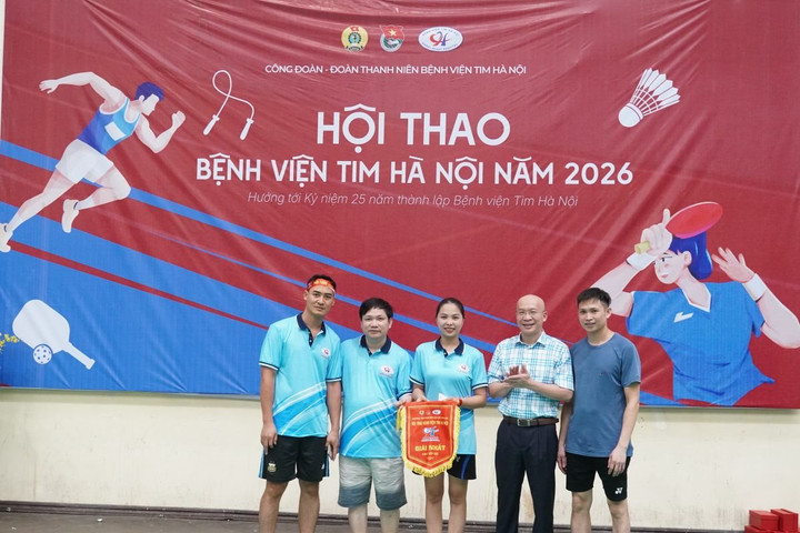 Bệnh viện Tim Hà Nội khai mạc Hội thao năm 2026: Sức trẻ, kết nối và lan tỏa năng lượng tuổi 25
