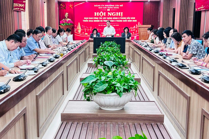 Phường Tây Hồ tập trung nâng cao chất lượng công tác xây dựng Đảng